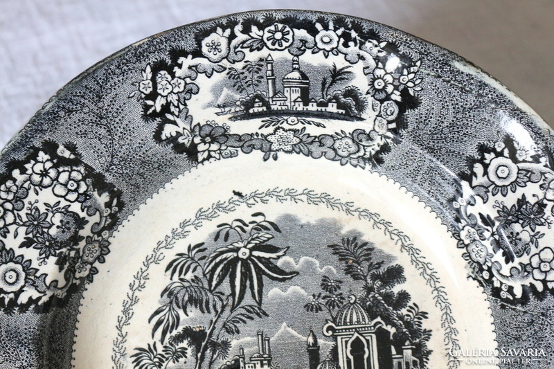 Antique faience, kannreuther frauer & co. Birmingham plate, 1870s