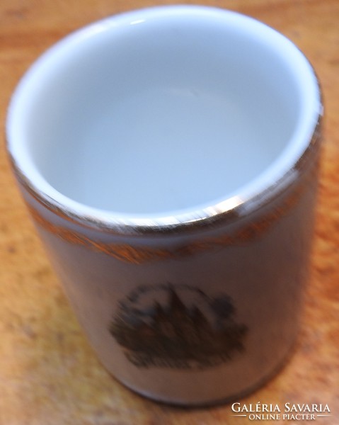 Maria Zell -i tájképes kis pohár, bögre, Lilien porcelán