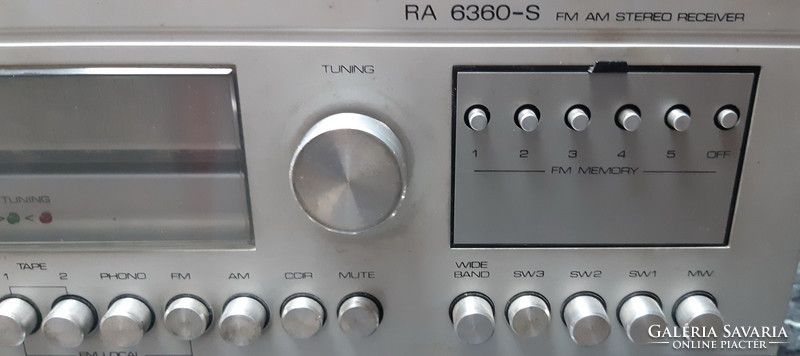 Videoton radio amplifier receiver for 6360 s
