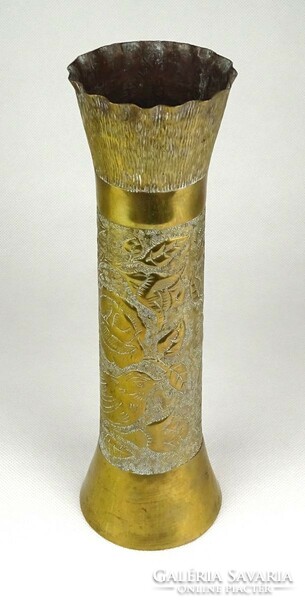 1E495 old bird decorative copper gun vase decorative vase 25 cm