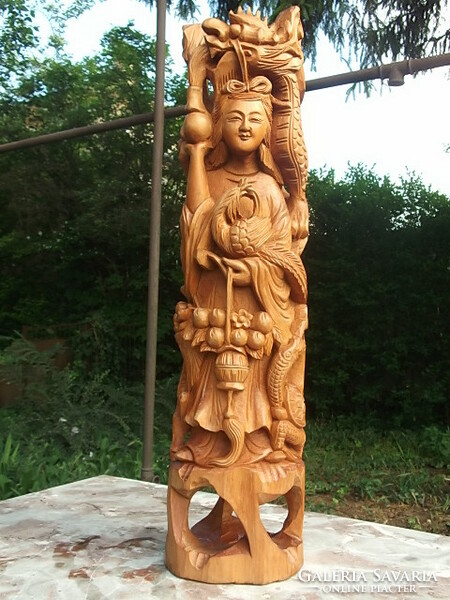 Tara? Sandalwood Eastern goddess wonderful statue -52 cm