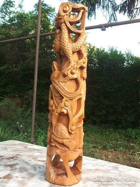 Tárá ? szantálfa-Keleti istennő csodás szobor -52 cm