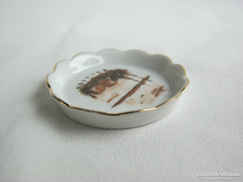 Retro ... Balatoni emlék Aquincumi porcelán mini tálka