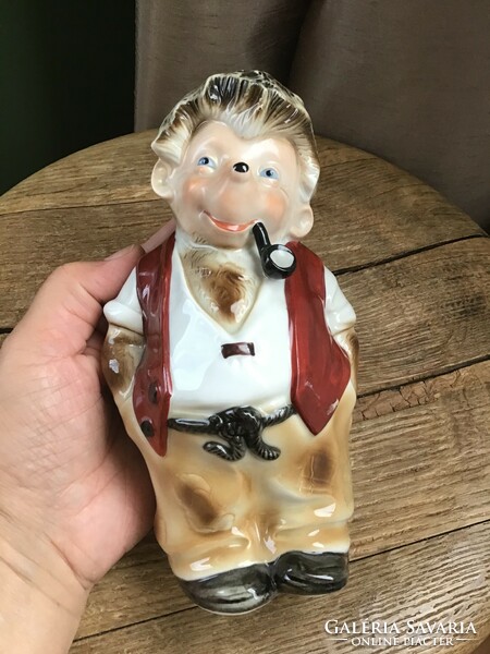Old German porcelain teddy bear figure