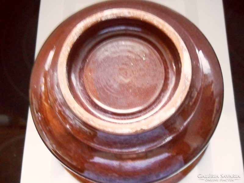 Artistic, shiny, brown, bell-shaped caspo