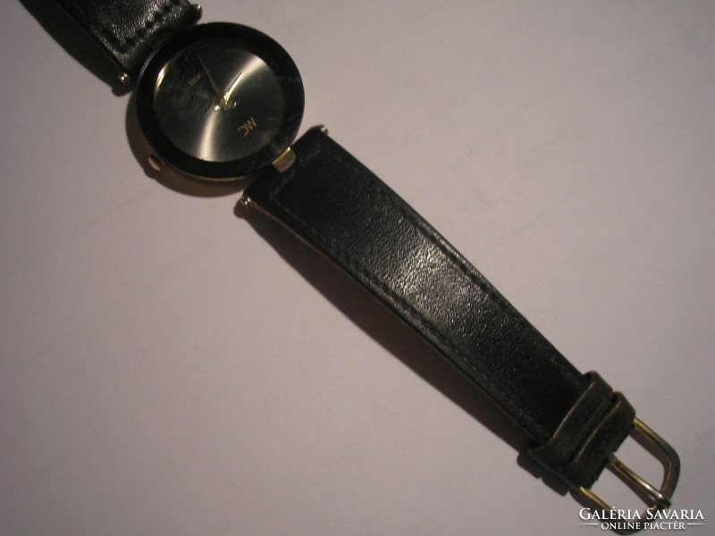 Mc quartz working watch with black strap