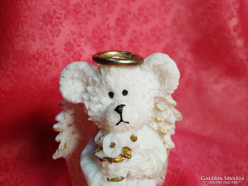 Winged teddy bear angel