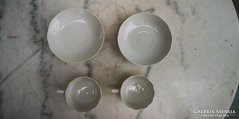 2 Herend coffee mocha cups with white bottom