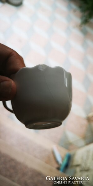 2db Herendi kávés mokkás csésze aljával fehér