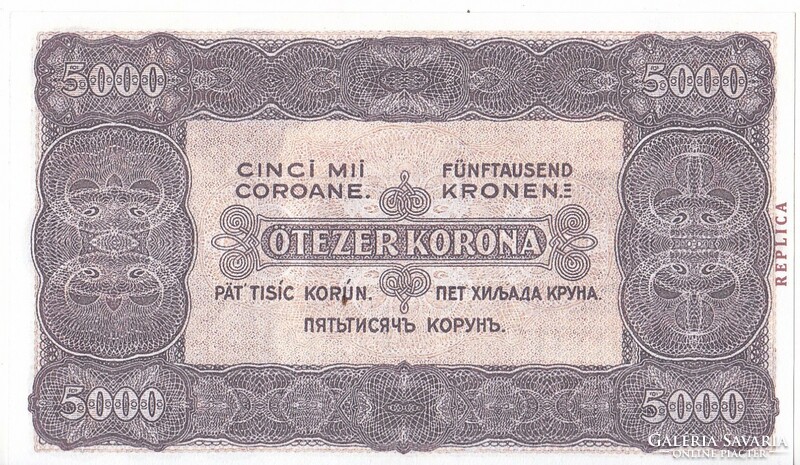 Magyarország 5000 korona / 40 fillér REPLIKA 1923 UNC