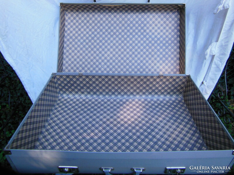 Suitcase - 84 x 58 x 22 cm - English - plypak - luxury - dove gray - exceptional beautiful condition