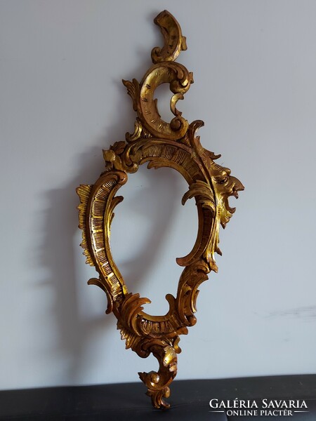 Baroque mirror frame and mirror, carved from wood !! 253