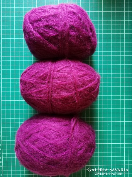 150 G burgundy, purple yarn