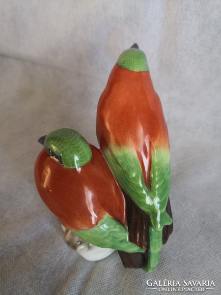 Pair of Herend porcelain exotic birds
