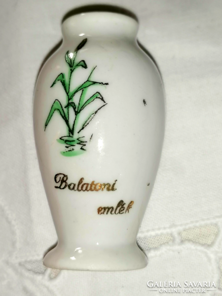 Hollóházi Balatoni emlék váza