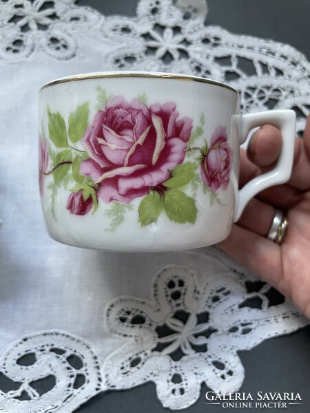 Zsolnay porcelain rose tea cup