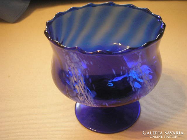 Sapphire blue opal ++ decoration, gradient base serving cup centerpiece
