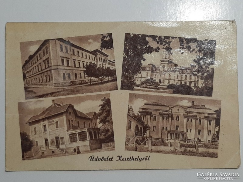 Keszthely postcard from 1955