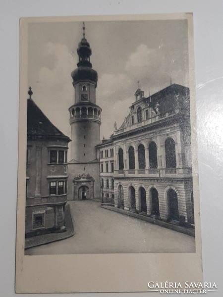 Sopron képeslap 1934 Várostorony a Hűség kapuval