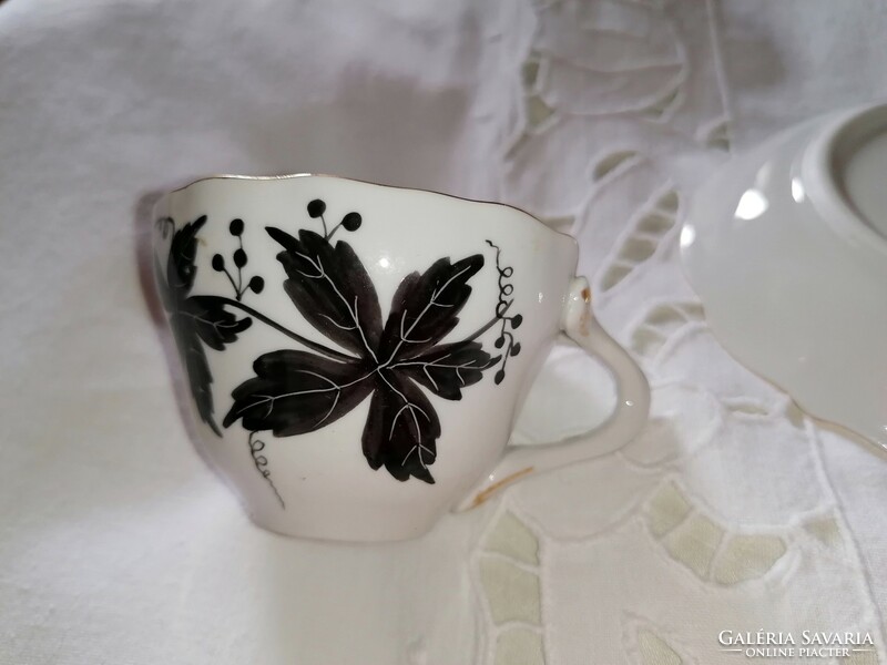 Aquincumi hand painted mocha coffee cup