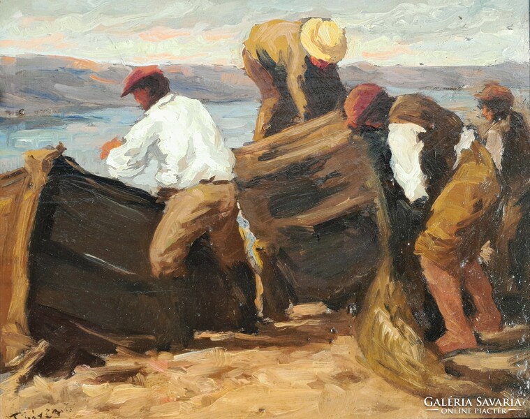 Názáreti halászok. XIX századi festő