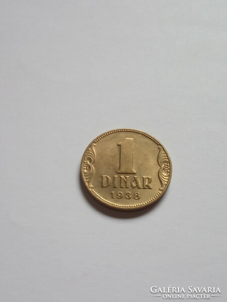 Unc 1 dinar 1938 ! Rare like that!!