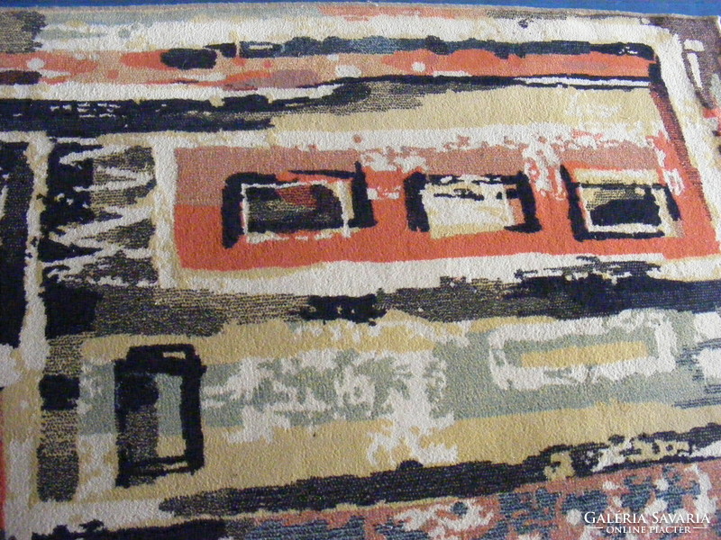 Retro absztrakt  "Aral" soproni szőnyeg 2 x 3 méter 60-as évekből