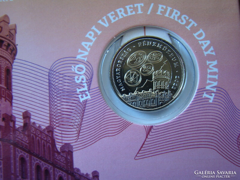 Hungarian Money Museum and Visitor Center numbered first-day coin