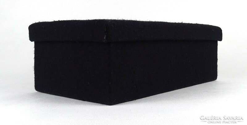 1K553 black paper box with Kalocsa pattern 10.5 X 18 x 30 cm