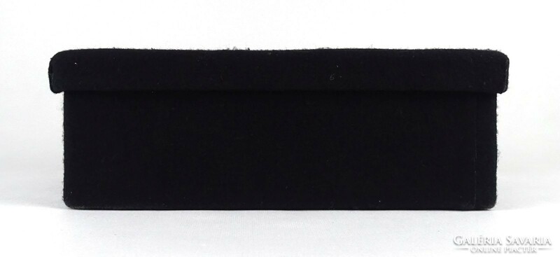 1K553 Kalocsai mintás fekete papírdoboz 10.5 x 18 x 30 cm