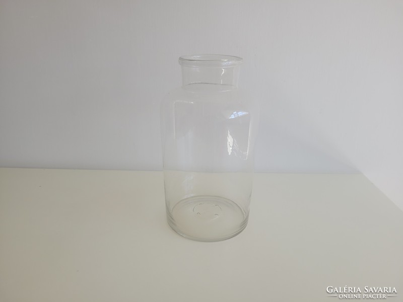 Régi vintage nagy méretű befőttes dunsztos üveg 6 L