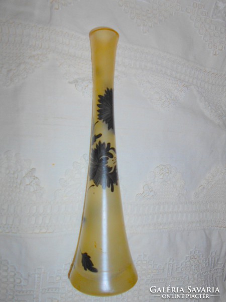 Art Nouveau glass vase, measured, beautiful piece