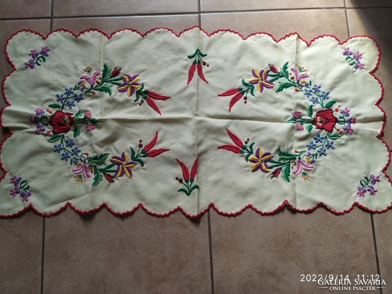 Embroidered tablecloth, needlework for sale!