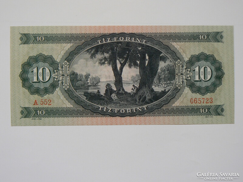 Petőfi ten forints 1969. June 30. Unc. Banknote, lower serial number, rarer!