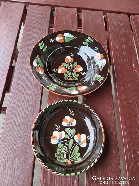 Virágos Sárospataki falitányér tányér  nosztalgia paraszti  falusi dekoráció