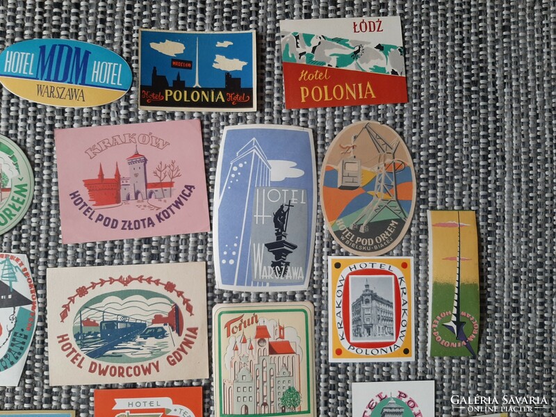 Polish suitcase stickers