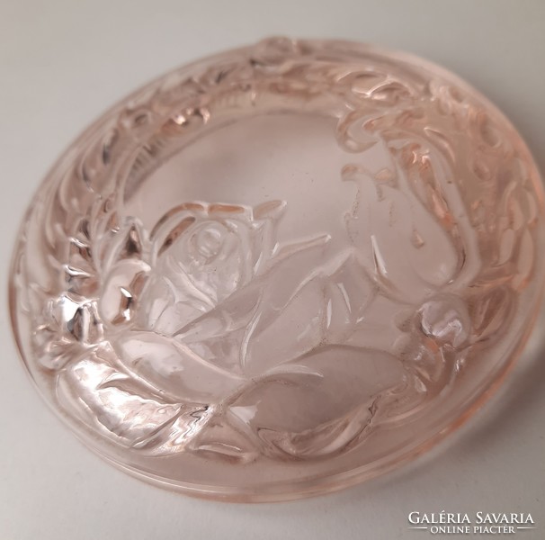 Art deco josef inwald cast glass bonbon holder / bonbonier
