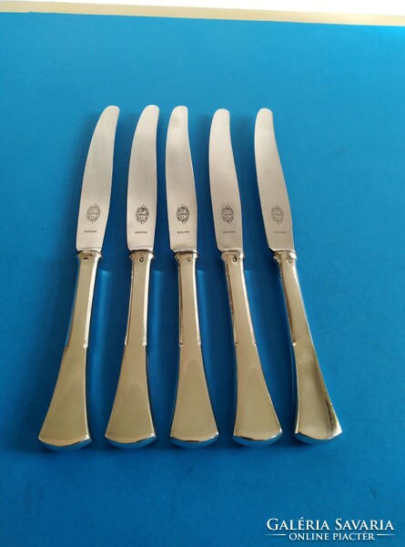 Ezüst főételes kés 5 darab angol fazon
