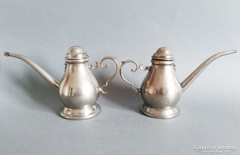 Carl deffner rare art-deco/orientalist coffee pourer pair, 1910's