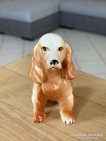 Kutyus porcelán figura nipp dísztárgy #2