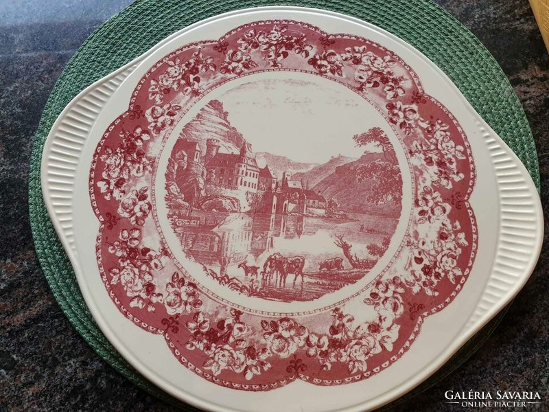 Beautiful offering, cake plate - Grünstadt keramik