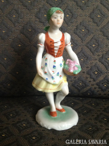 Herend porcelain, florist girl
