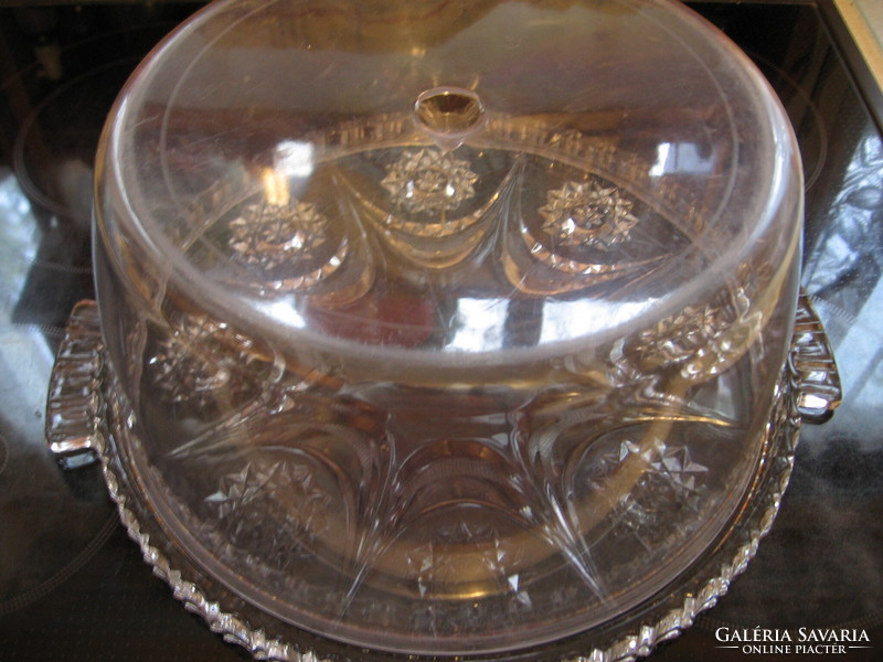 Crystal cake case, plate