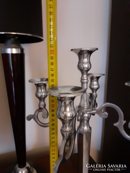 Modern 5-branch metal candle holder 50 cm