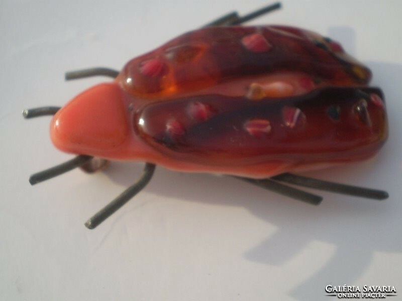 Action!! Glass melting, handcrafted futrinka beetle