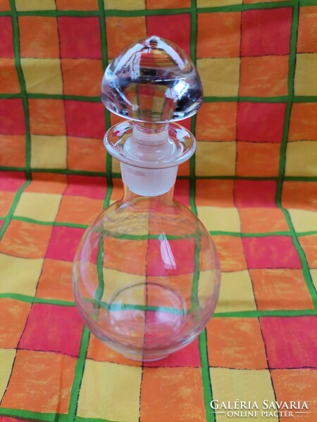 Régi retro italos üveg, likörös üveg,diszes pálinkás üveg,asztalközép kínáló,otthon ünnepi dekoráció