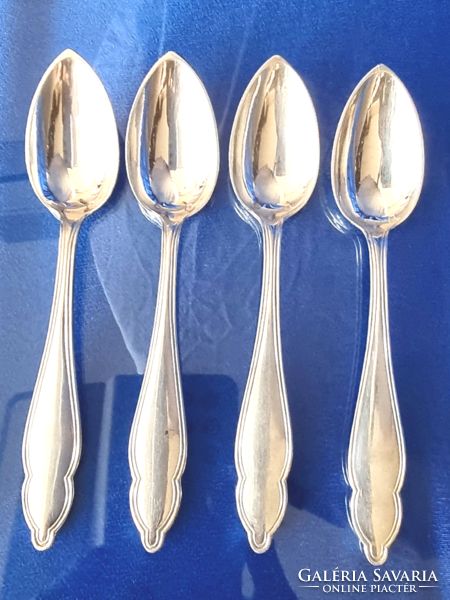 Set of 4 small spoons. Diana. Monogrammed.