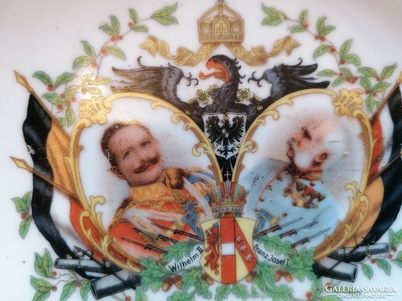 Ferecz József 1. Világháborús porcelán tányér 1914-1915