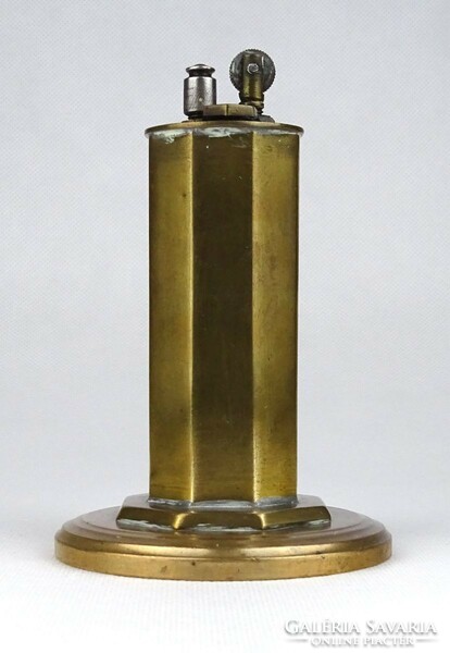 1H160 antique gasoline copper lighter 11.5 Cm
