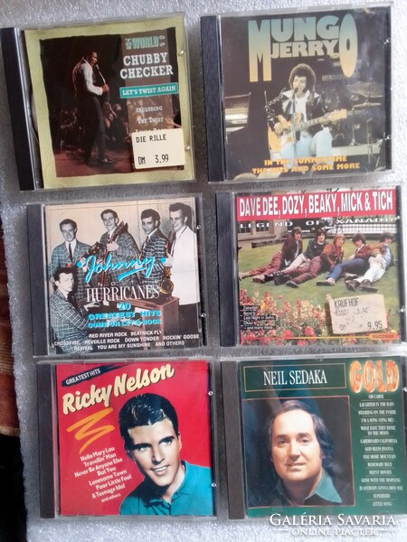 6 factory CDs, best of classic American rock bands and performers from the 50s and 60s